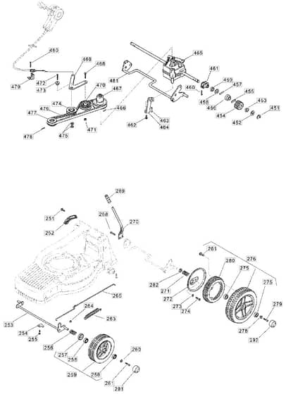 MB432 SBVE - 2005 - 12-1798-89 - Mountfield Rotary Mower Wheels Diagram