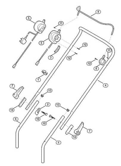 Genuine Stihl RME443 / A - Handle