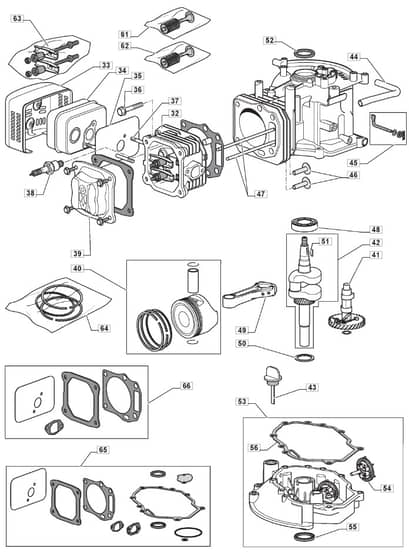 S461 PD - 2010-2011 - 299482143/M10 - Mountfield Rotary Mower WBE0702 Cylinder Diagram