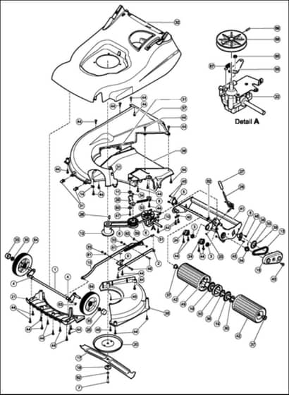 Hayter Harrier 56 Autodrive ES - 561D (561D260000001 - 561D260999999) - Lower Mainframe