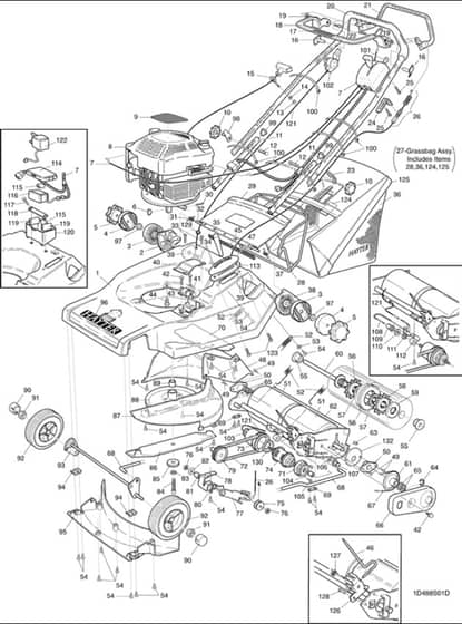 Hayter Harrier 48 5 Speed ES Au - 488T (488S001001 - 488S099999) - Parts Assembly