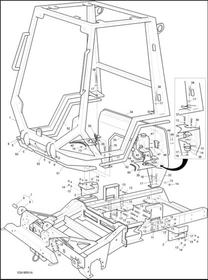 Hayter Cab For Ride-On Products - 917P - Fittings