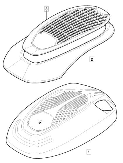 SP46 Elite - 2021 - 2L0486038/M19 - Mountfield Engine Cover Diagram