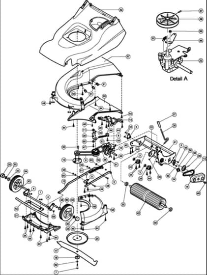 Hayter Harrier 48 Pro - 496E (496E270000001 - 496E270999999) - Lower Mainframe