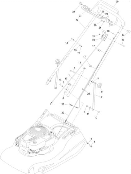 Hayter Harrier 56 Pro - 566J (402000000 - 999999999) - Handlebar - Control
