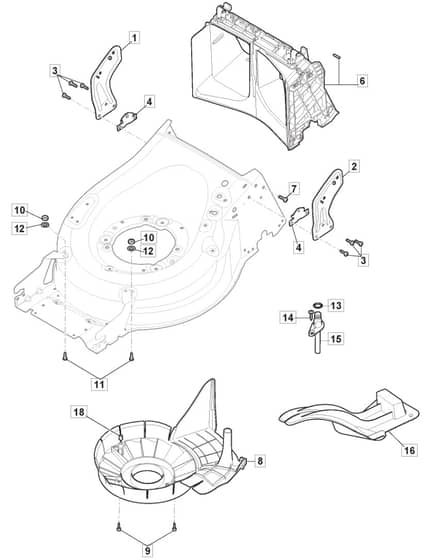 HW531 PD V - 2020-2022 - 294557823/CPL - Mountfield Rotary Mower Belt Protection Diagram