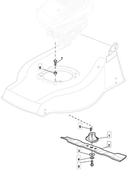 S420 HP - 2010 - 298196023/ADE - Mountfield Rotary Mower Blade Diagram