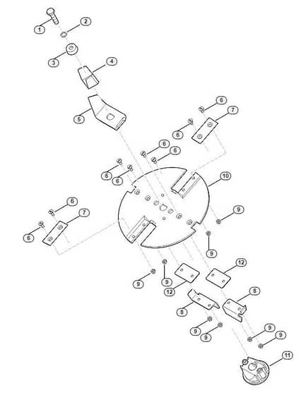 Genuine Stihl GHE250.0 / D - Blade Set