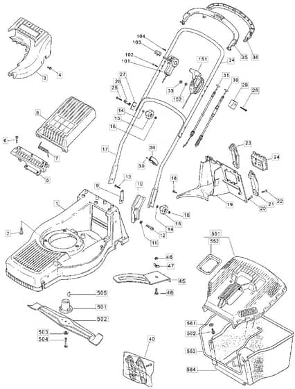 MB432 SB - 2005 - 12-1686-89 - Mountfield Rotary Mower Main Assembly Diagram