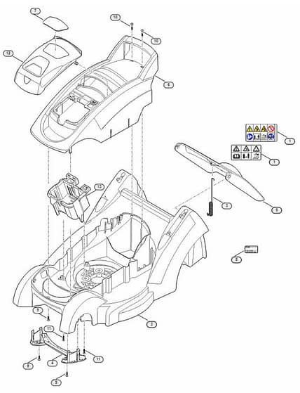 Genuine Stihl RMA339 C / B - Housing
