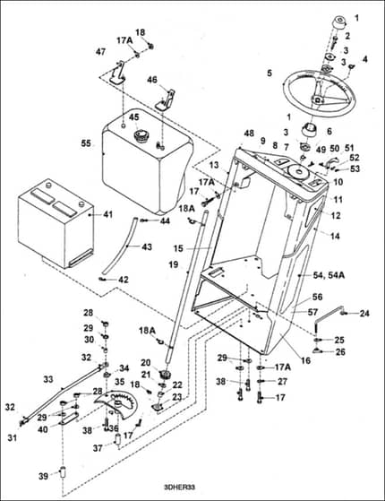 Hayter 14-38 Ride On Tractor - H1438 - Console Assy