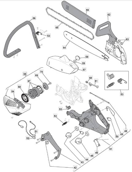 MC 3514 - 2008 - 202014003/HAN - Mountfield Chainsaw Housing Diagram