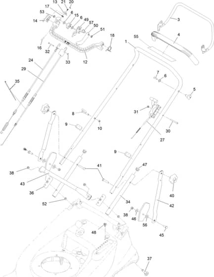 Hayter Harrier 48 Pro Autodrive FS - 479B (405000000 - 405999999) - Handlebar - Controls