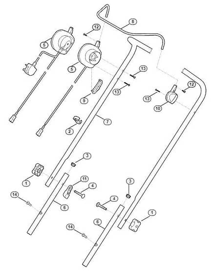 Genuine Stihl RME339 / A - Handle