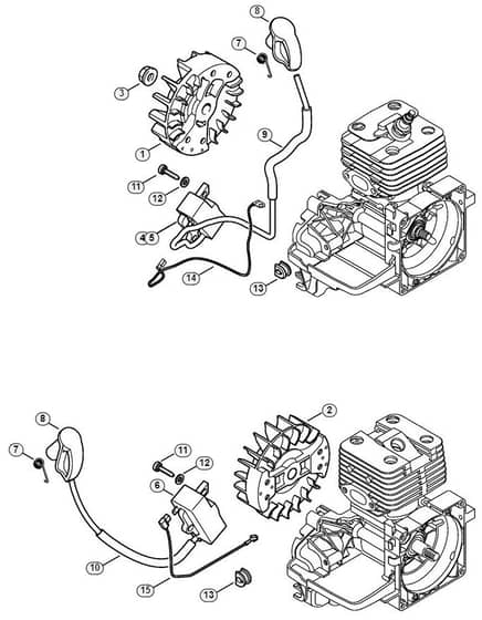 Genuine Stihl KA120 / C - Ignition system