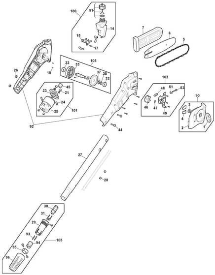 MMT 24 Li - 2018-2019 - 277340123/M18 - Mountfield Brushcutter Pole Pruner Diagram