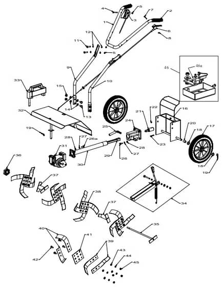 Masport Home Gardener - 550905 - Jan 2010 7286455 - Main Assembly
