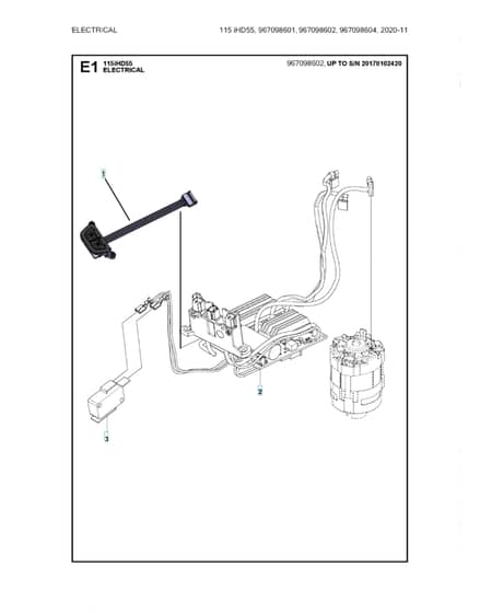 Husqvarna 115IHD55 - Electrical