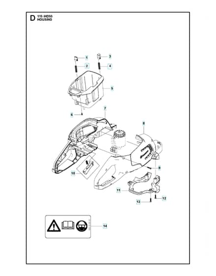 Husqvarna 115IHD55 - Housing