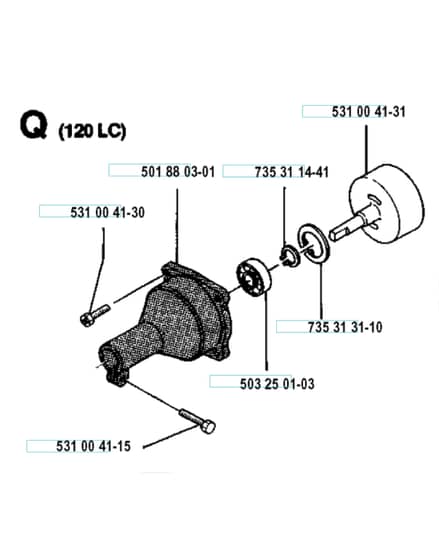 Husqvarna 120 Lc - Clutch Cover