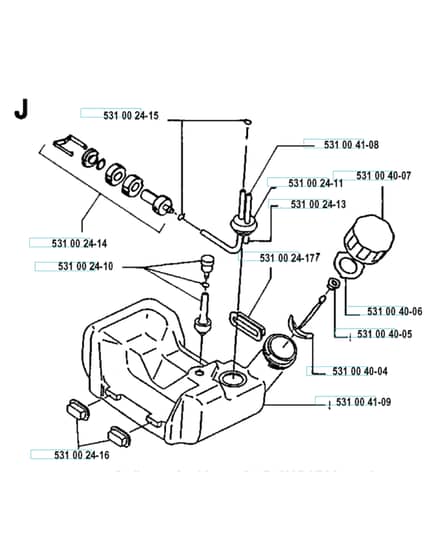 Husqvarna 120 Lc - Fuel Tank