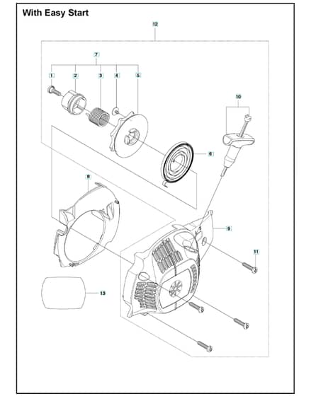 Husqvarna 120MKII - Starter 2
