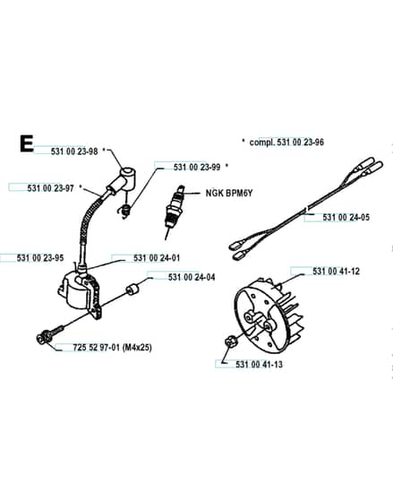 Husqvarna 120R1993-02 - Ignition System