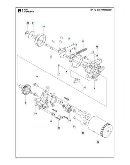 Husqvarna 120I - Gear Box
