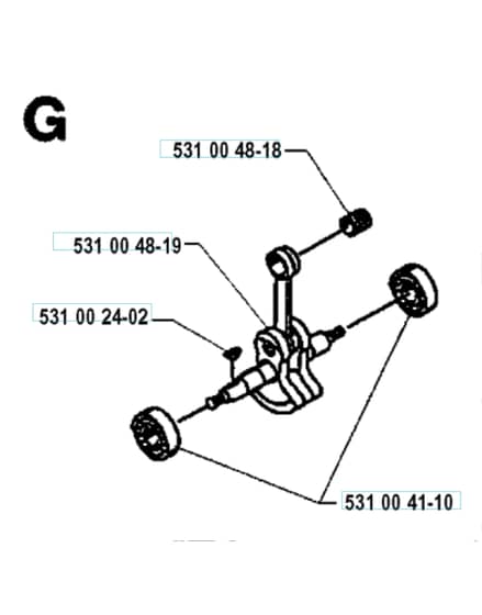 Husqvarna 122 L - Crankshaft
