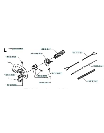 Husqvarna 122 L - Handle & Controls