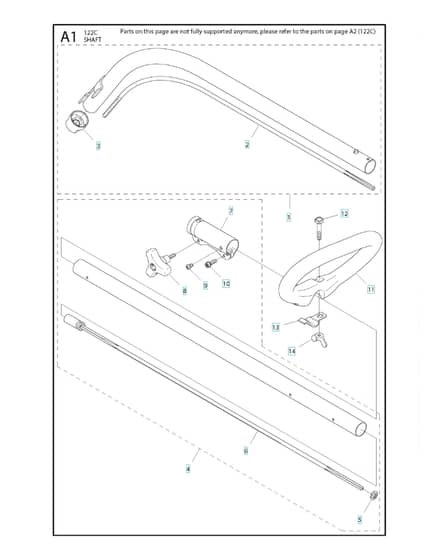 Husqvarna 122C - Shaft
