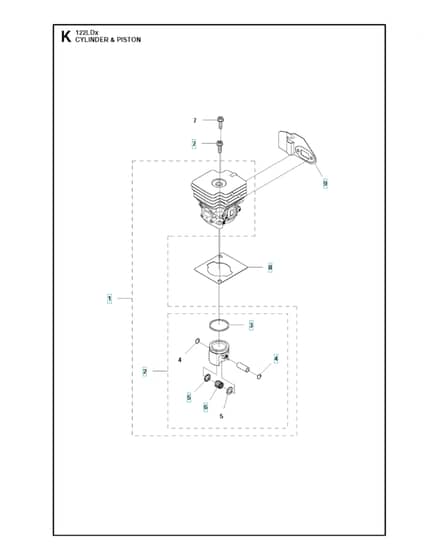 Husqvarna 122Ld - Cylinder Piston