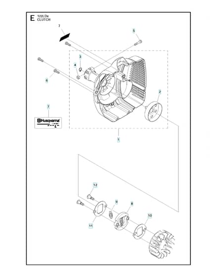 Husqvarna 122Ldx - Clutch