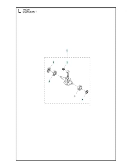 Husqvarna 122Ldx - Crankshaft