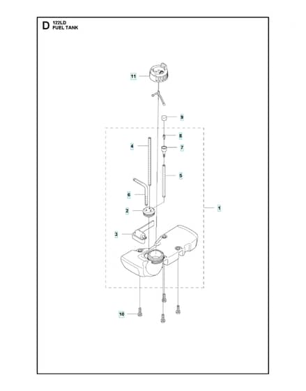 Husqvarna 122Ldx - Fuel Tank