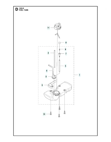 Husqvarna 122Lk - Fuel Tank