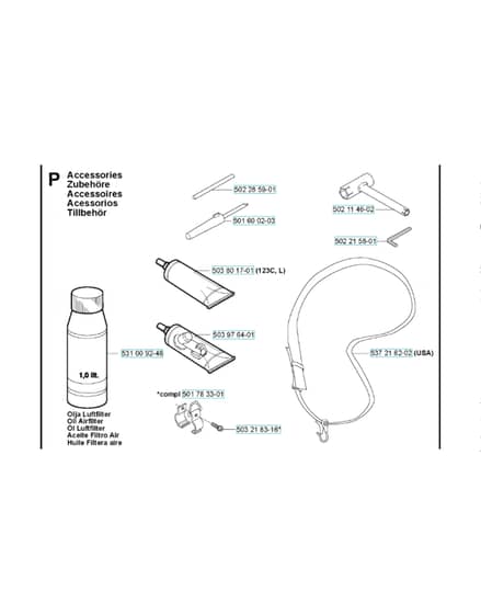 Husqvarna 123C - Accessories
