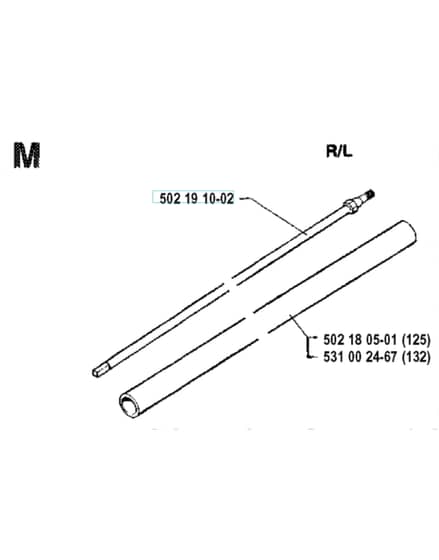 Husqvarna 125R19920100001-20061199999 - Shaft