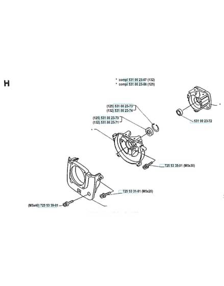 Husqvarna 125RB - 1990-1993 - Crankcase