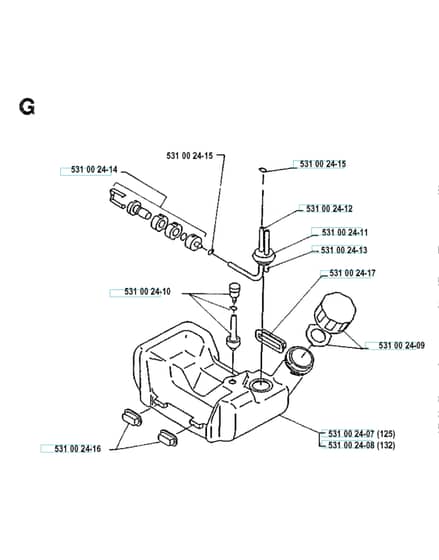 Husqvarna 125RB - 1990-1993 - Fuel Tank
