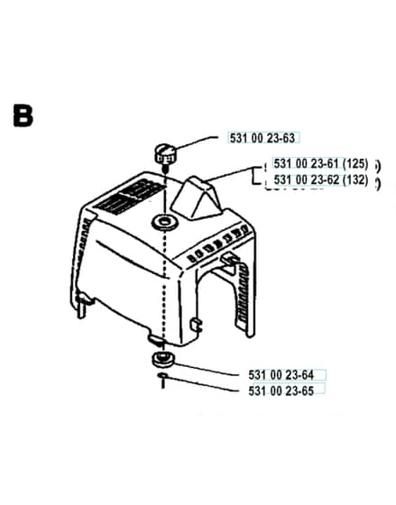 Husqvarna 125RB - 1993-Current - Cylinder Cover