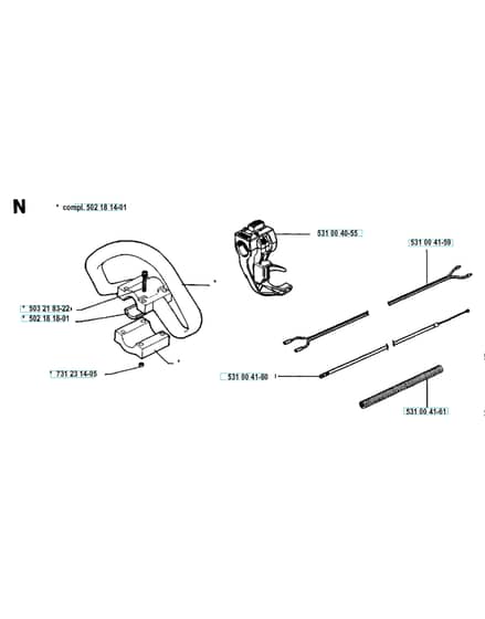 Husqvarna 125RB - 1993-Current - Handle & Controls