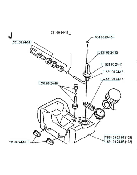 Husqvarna 125RD - 1990-1992 - Fuel Tank