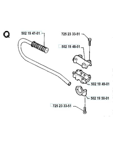 Husqvarna 125RD - 1992-1993 - Handle