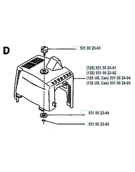 Husqvarna 125RD - 1993-Current - Cylinder Cover