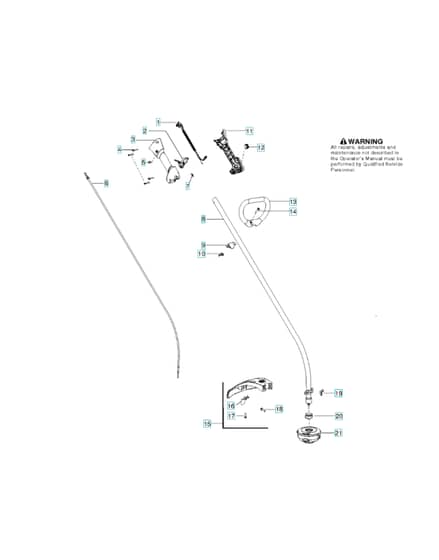 Husqvarna 128 C - Shaft & Handle