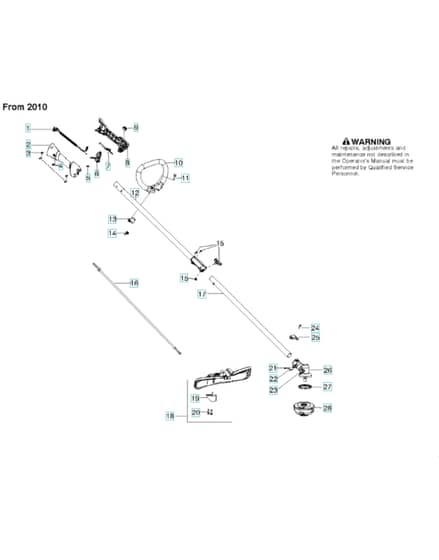 Husqvarna 128Ld - Shaft & Handle 2