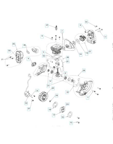 Husqvarna 129 L - Engine