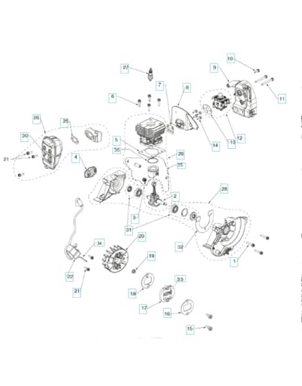 Husqvarna 129R-967193302 - Engine