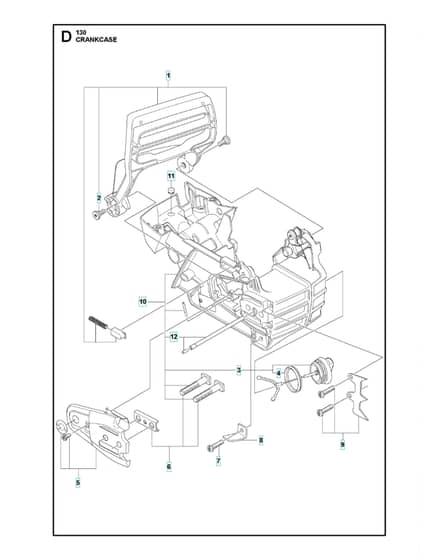 Husqvarna 130 - Crankcase